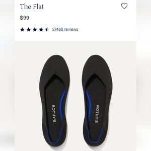Rothy's Black and Blue Flats